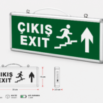 YCL YAC 210 3W/3LED Çıkış Exit Merdiven Yukarı Çift Yönlü