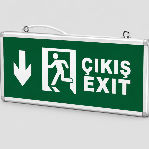 YCL YAC 910 3W/3LED Çıkış Exit Aşağı Ok Çift Yönlü