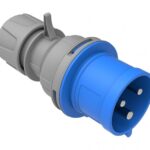 Bemis 32A CEE Norm Düz Fiş 2P+E 220V AC IP44