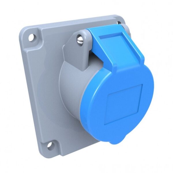 Bemis 32A CEE Norm 45° Eğik Makine Prizi 2P+E 220V AC IP44