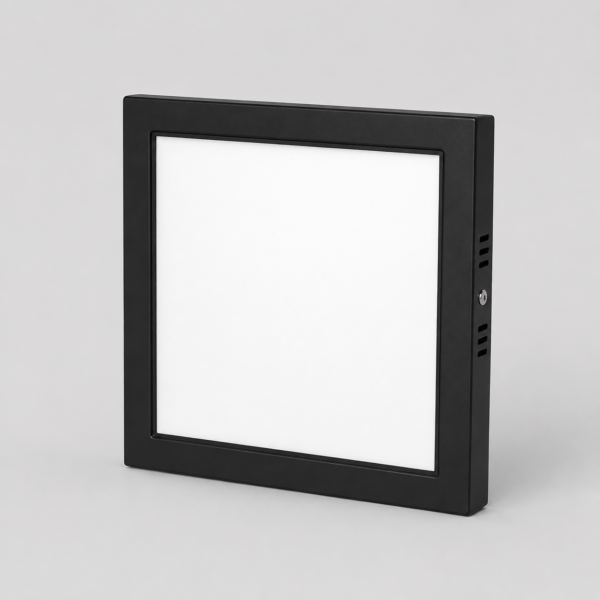 YCL ASM 2206 6W Sıva Üstü Siyah Kasa Kare Led Panel 6500K Beyaz Işık