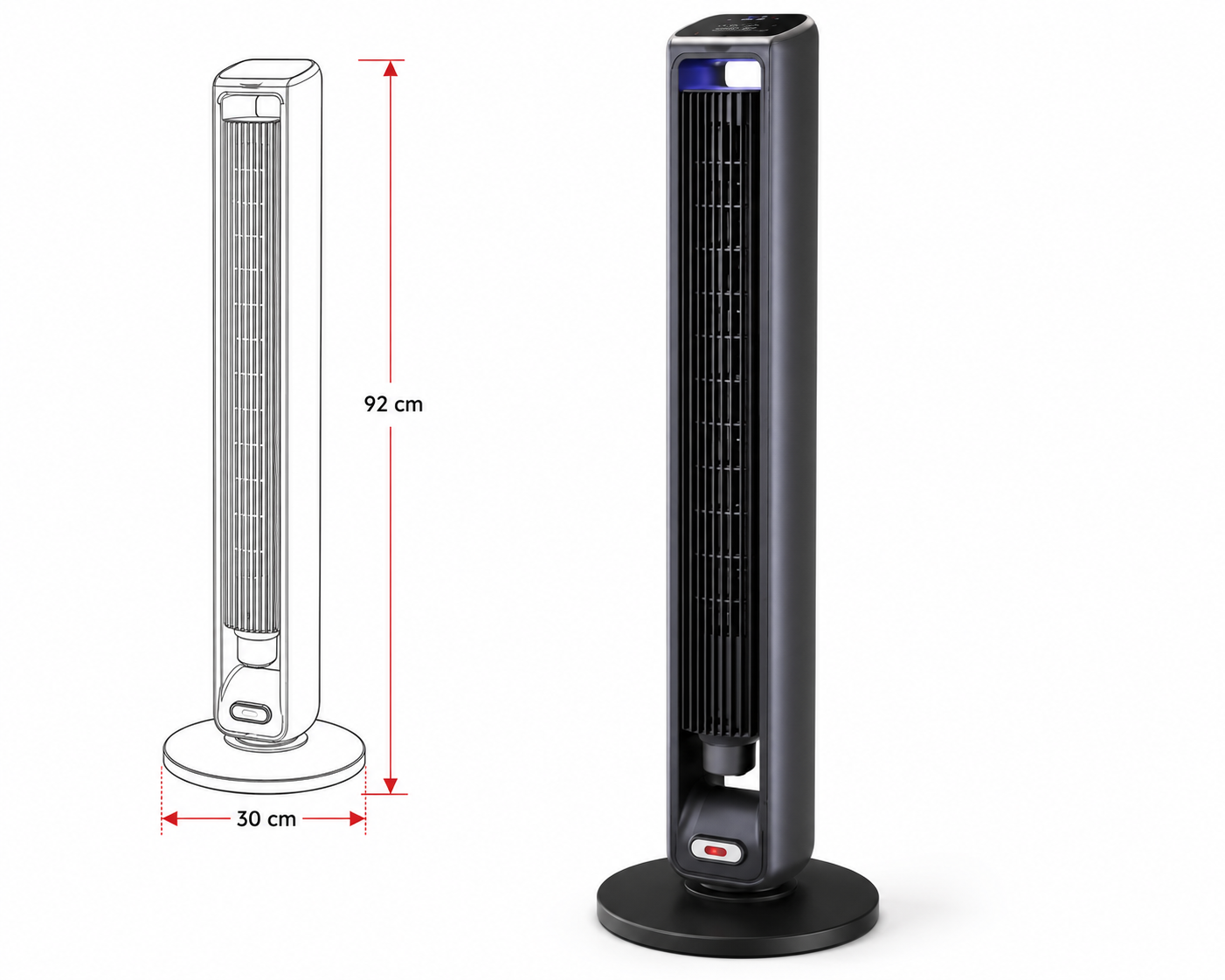YCL YCF 0120 55W Tower Fan Vantilatör YCL YCF 0120 55W Tower Fan Vantilatör