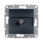 Schneider Electric Asfora Plus SAT prizi, sonlu, tekli – Antrasit