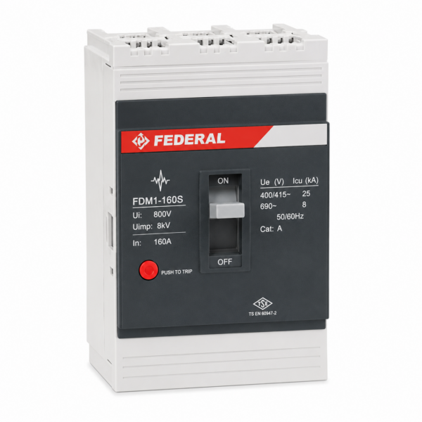 Federal F13N 63A 4P Termik Ayarlı Kompakt Şalter 36kA