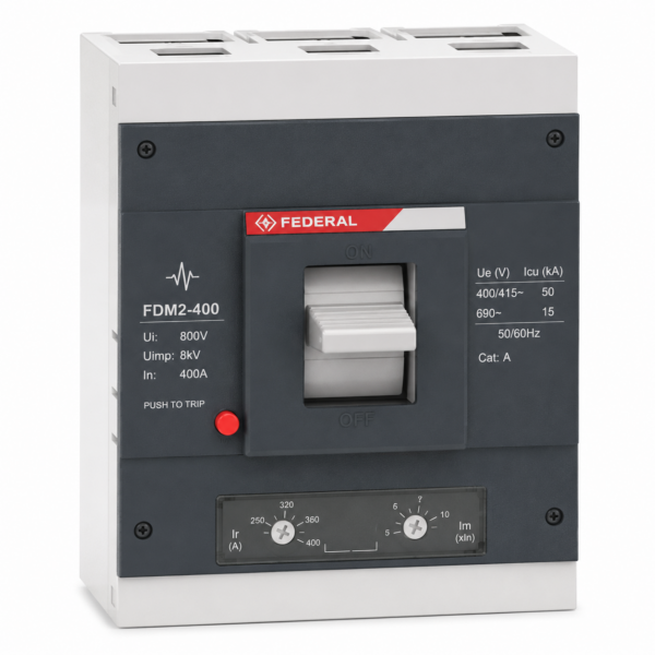 Federal F82N 800A 4P Termik-Manyetik Ayarlı Kompakt Şalter 50kA